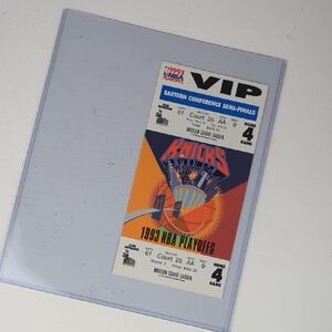 Collectible Ticket VIP 1993 NBA Eastern Conference Finals Knicks Bulls